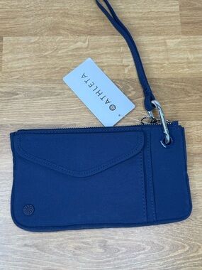 Athleta Coffee Run Clutch Wallet Navy Dress Blue New With Tag Athleisure
